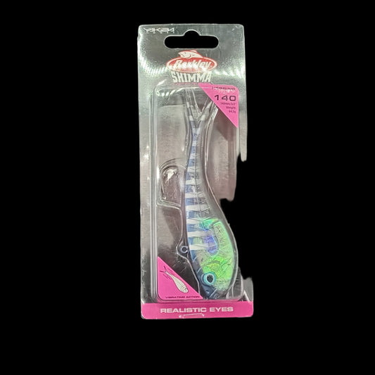 Berkley Shimma 140 soft bait in Herring – 64.5g paddle tail lure with lifelike baitfish profile for snapper and kingfish.
