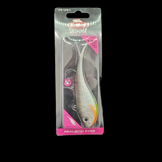 Berkley Shimma softbait lure – life like paddle tail design with realistic detailing for targeting predatory fish.
