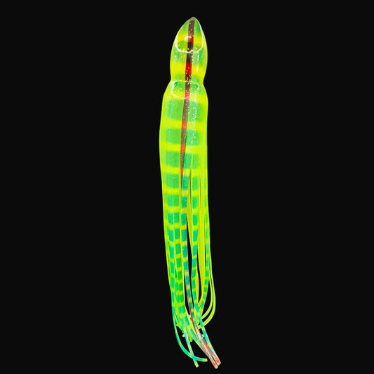 Replacement lure skirt, blue ocean 502 402 green Lumo 12"