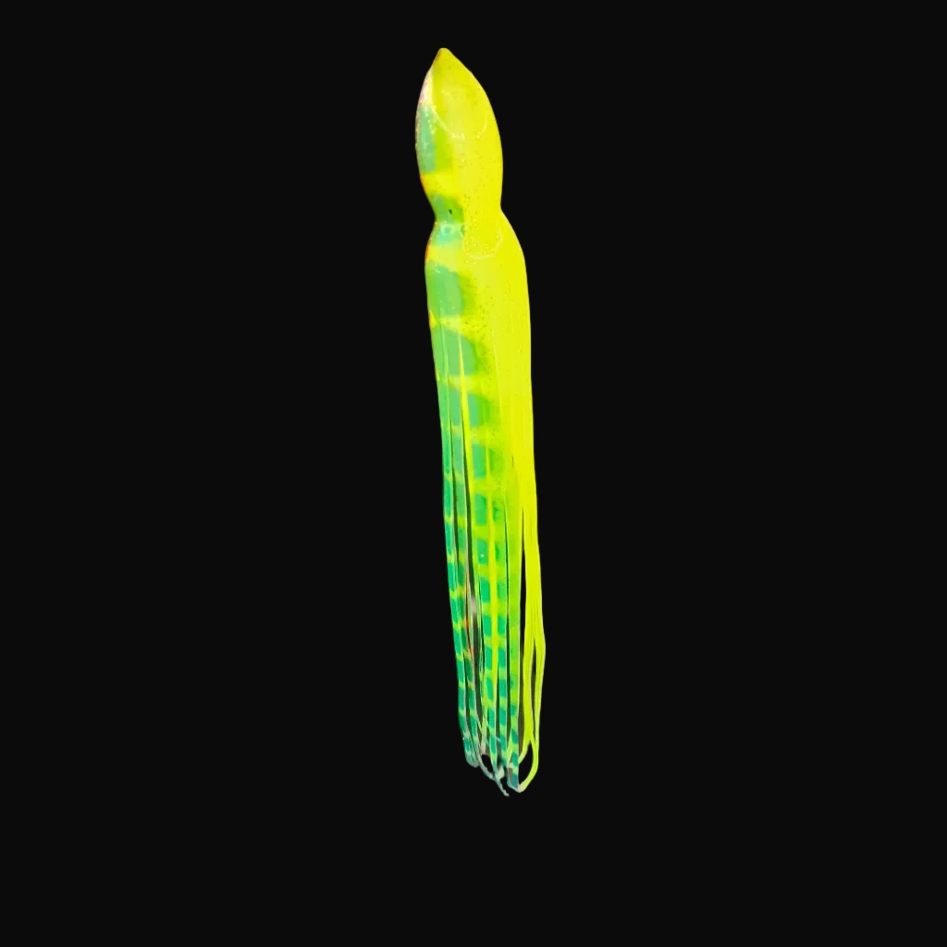 yellow and green replacement lure skirt 