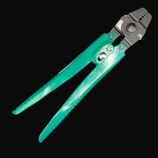 Centro Hand Crimper tool with ergonomic handles for secure, precise fishing crimps.