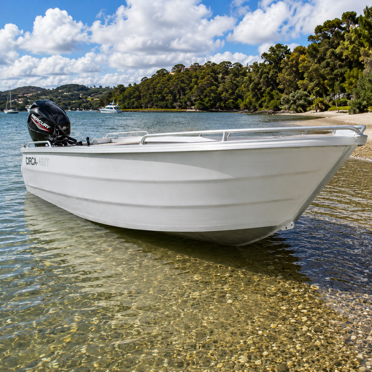 Circa 450 Tiller Steer Boat