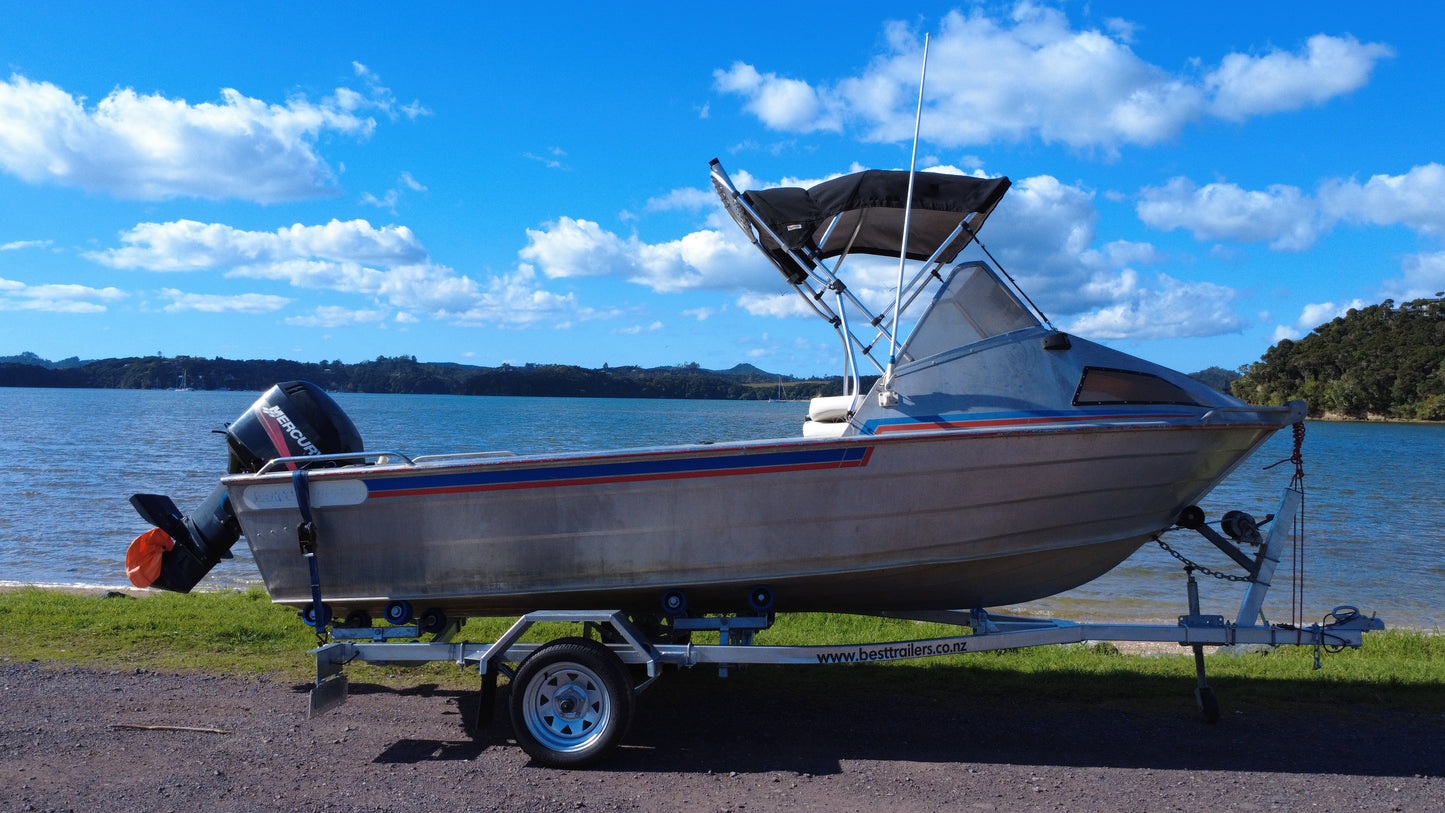USED MARCO 490 – Compact Fishing Boat with Mercury 50hp 2-Stroke