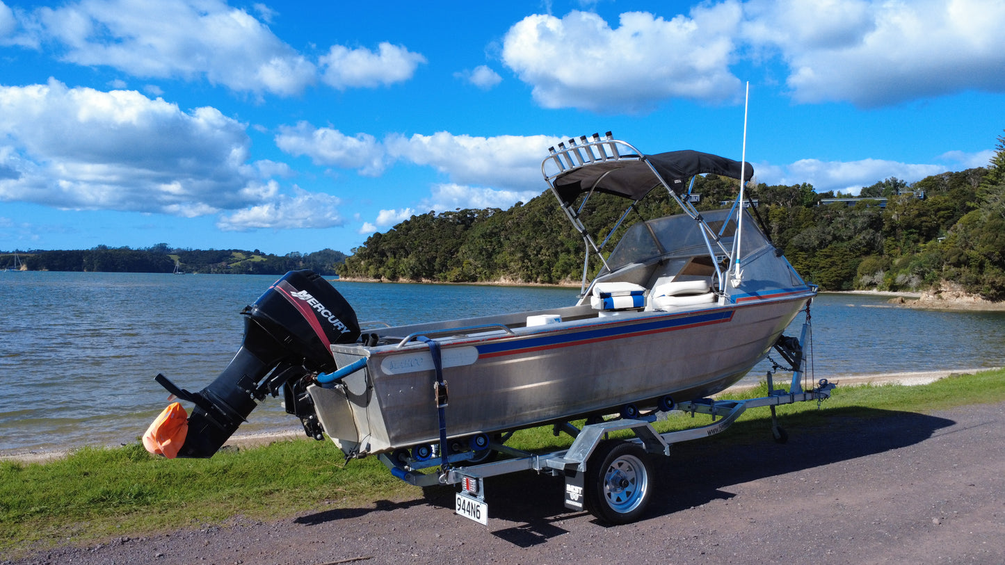 USED MARCO 490 – Compact Fishing Boat with Mercury 50hp 2-Stroke