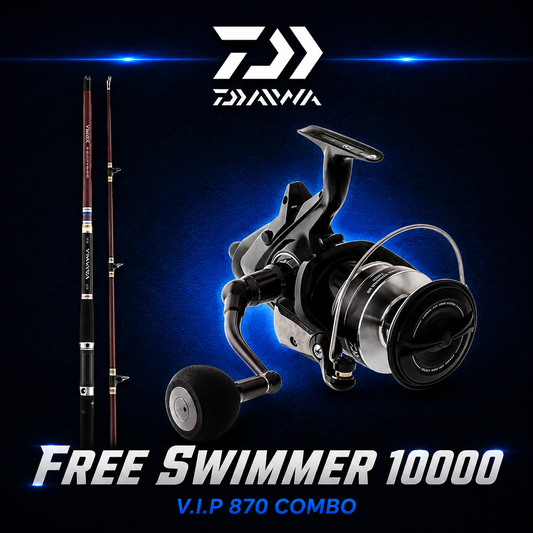 Daiwa Free Swimmer 10000 V.I.P 870s fishing combo 