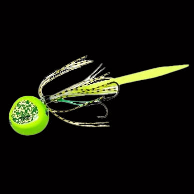Daiwa Kohga Bayrubber Chartreuse slow-jig lure for snapper and kingfish