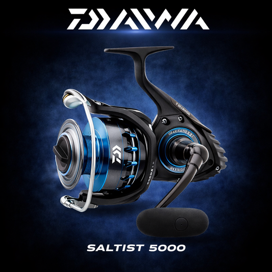 Daiwa Saltist 5000 spinning reel black and blue saltwater fishing reel