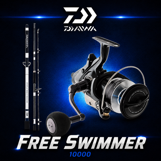 Daiwa Rock Fishing Combo – Free Swimmer 10000 Reel + Exceler Oceano 802HS Rod