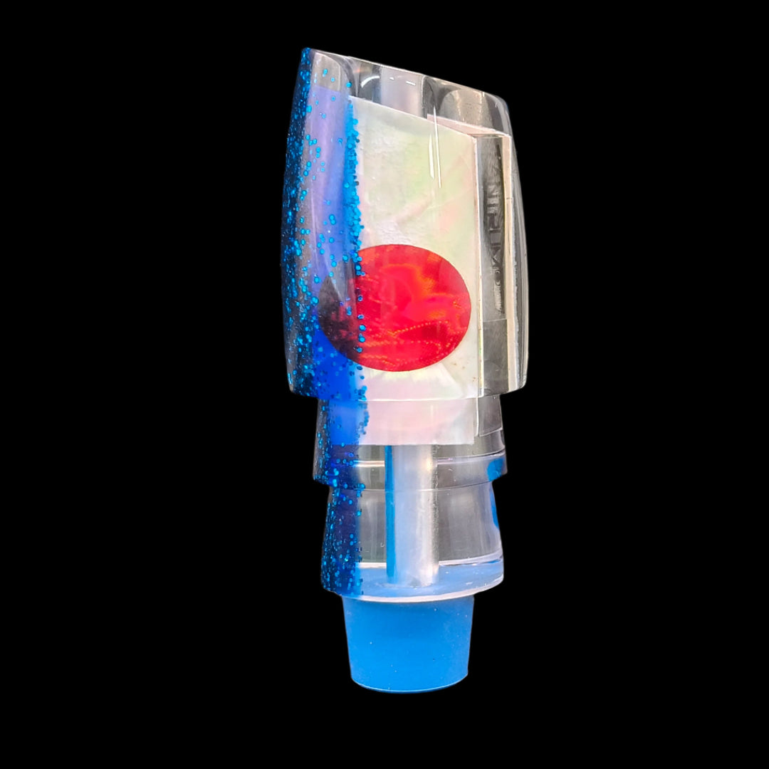 Tantrum Lures Small Bandit Head in Dark Blue – Kona-made lure head only, available at Warren Hay Marine.