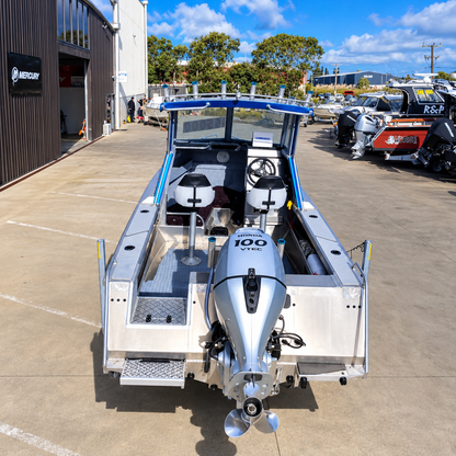 Used boat, Everyman 565HT, powered by honda BF100 with 3.7 hours. 