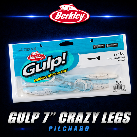 Berkley Gulp Pilchard Crazy Legs, Softbait, Warren Hay Marine, Whangarei 