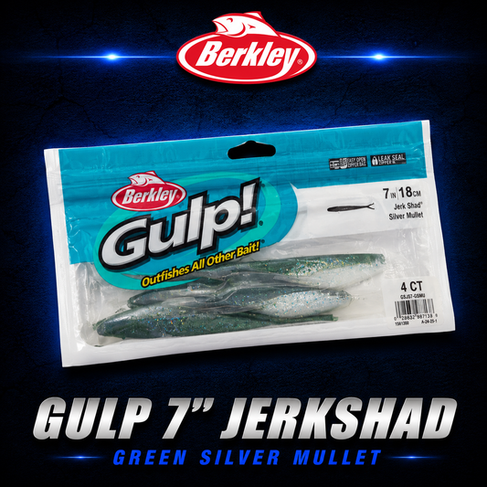 Berkley Gulp 7" Silver Mullet Jerkshad, Softbait, Warren Hay Marine, Whangarei