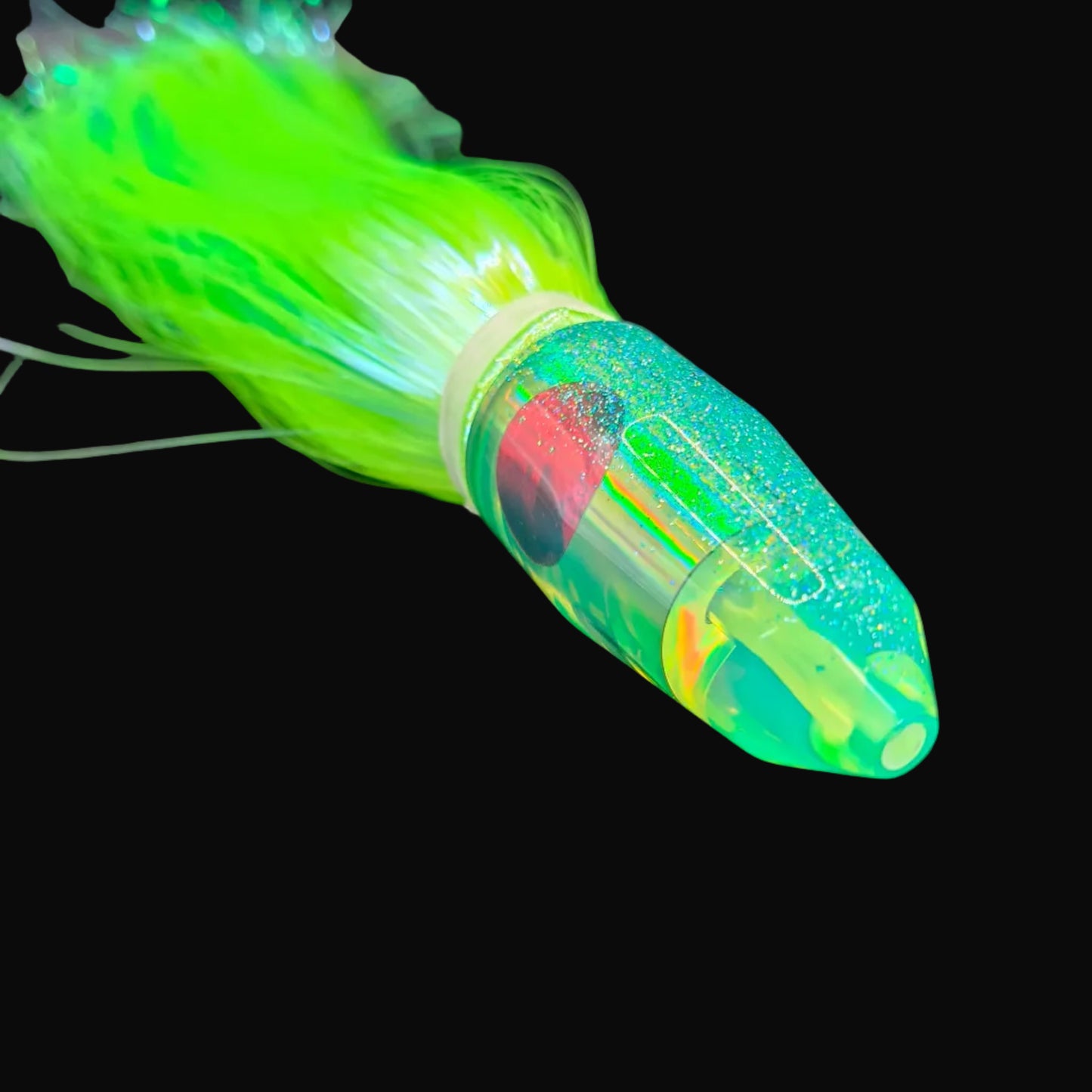 Tantrum TTS Small Bullet Head Game Fishing Lure – Chartreuse over Ice Blue Strobez (VAN)