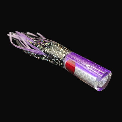 Tantrum TTS AMN Game Fishing Lure – Purple Head with Black over Purple Blue Ocean Skirts (VAN)