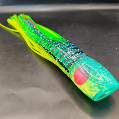 Tantrum TTS Medium Bandit Game Fishing Lure – Fluoro Yellow with Green/Yellow Skirts (VAN)