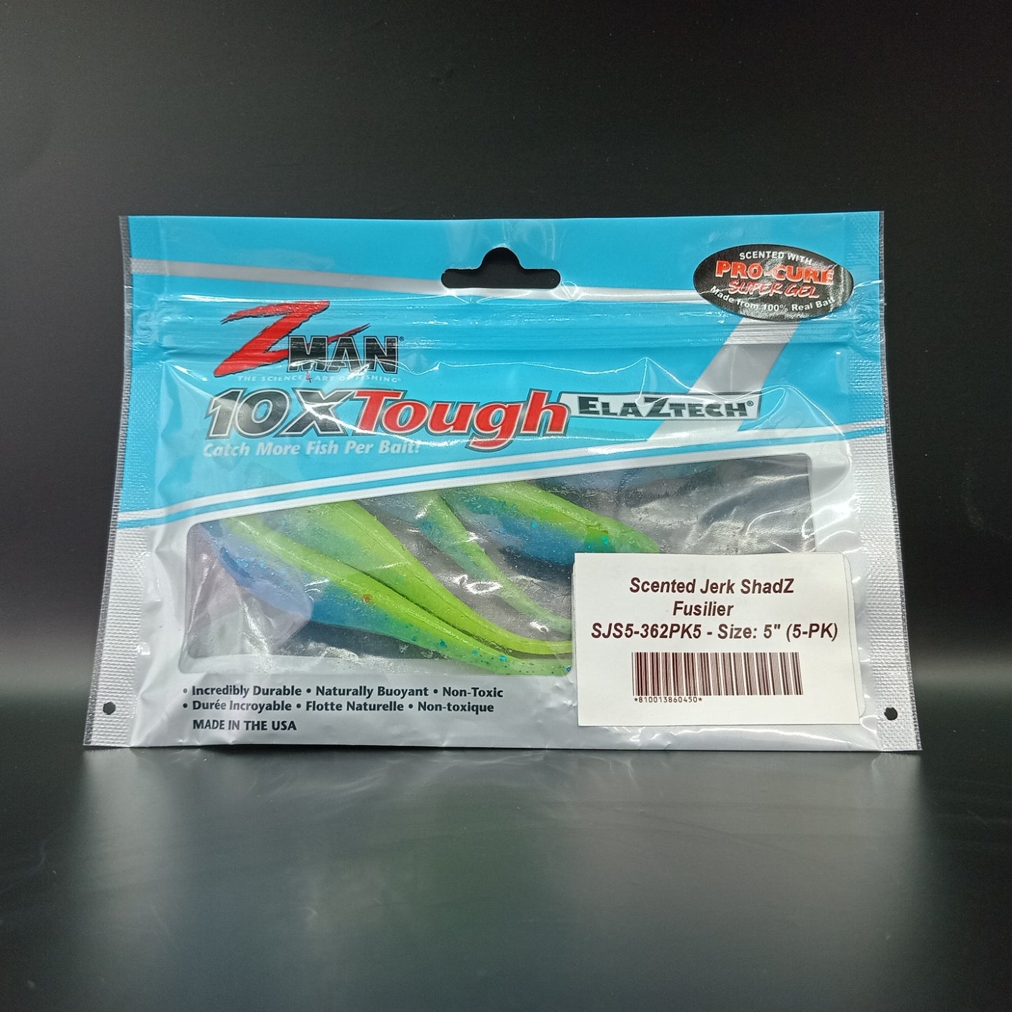 Zman Scented Jerkshad 5" Fusilier