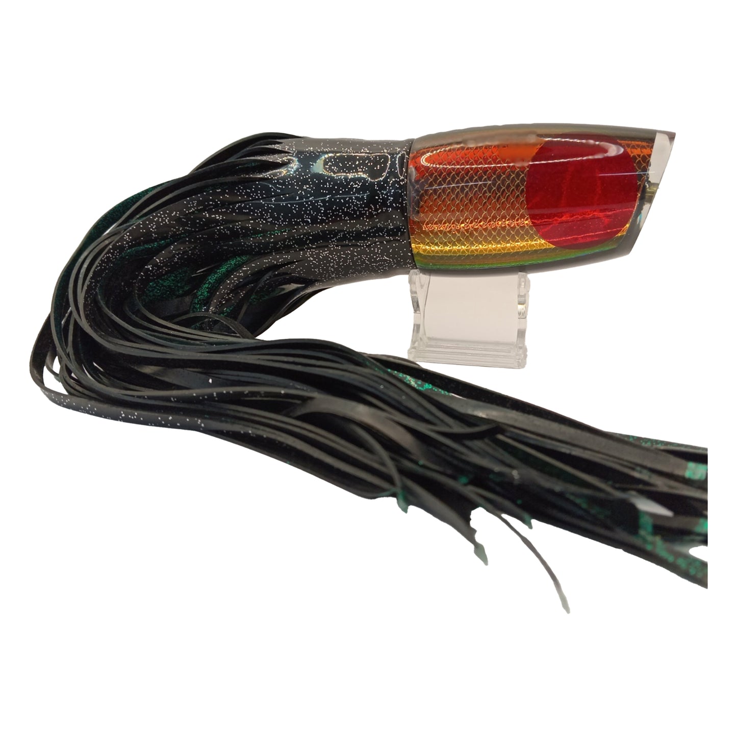 Koya large POI Dog (Rainbow scale, red eye) Skirted in Black green / black