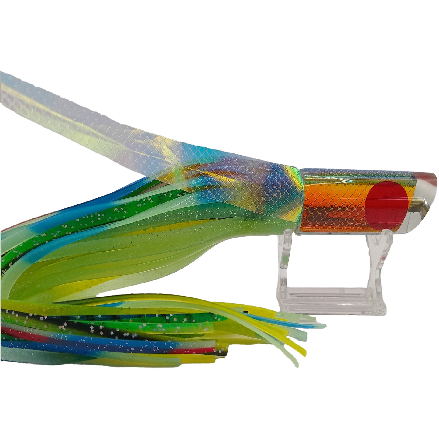 Koya small Tube (Rainbow scales) double rubber (winged mean green lumo)