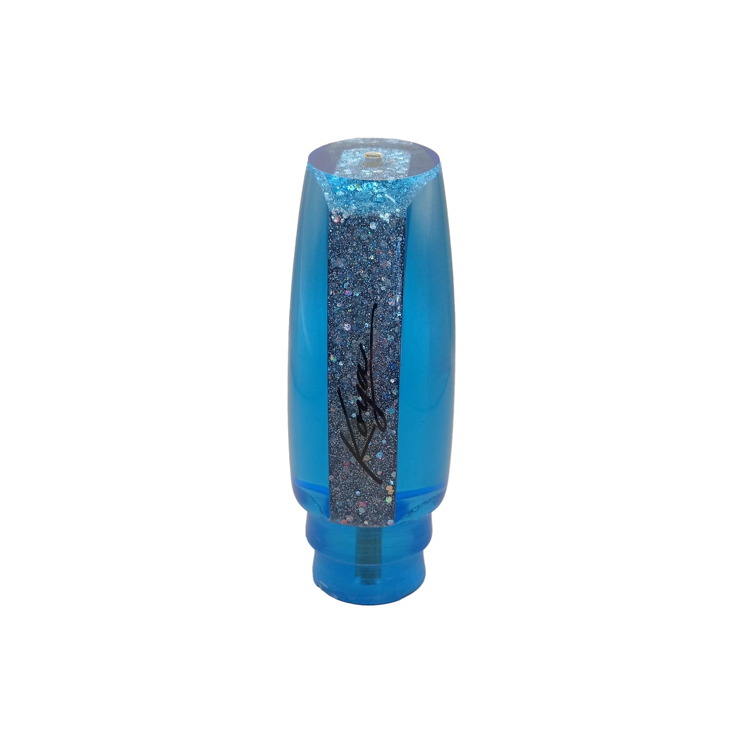 Koya Large Kona Plunger (Ice blue rainbow glitter)