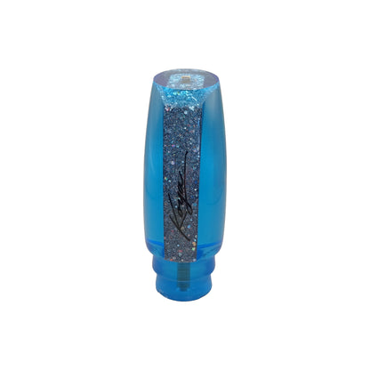 Koya Large Kona Plunger (Ice blue rainbow glitter)