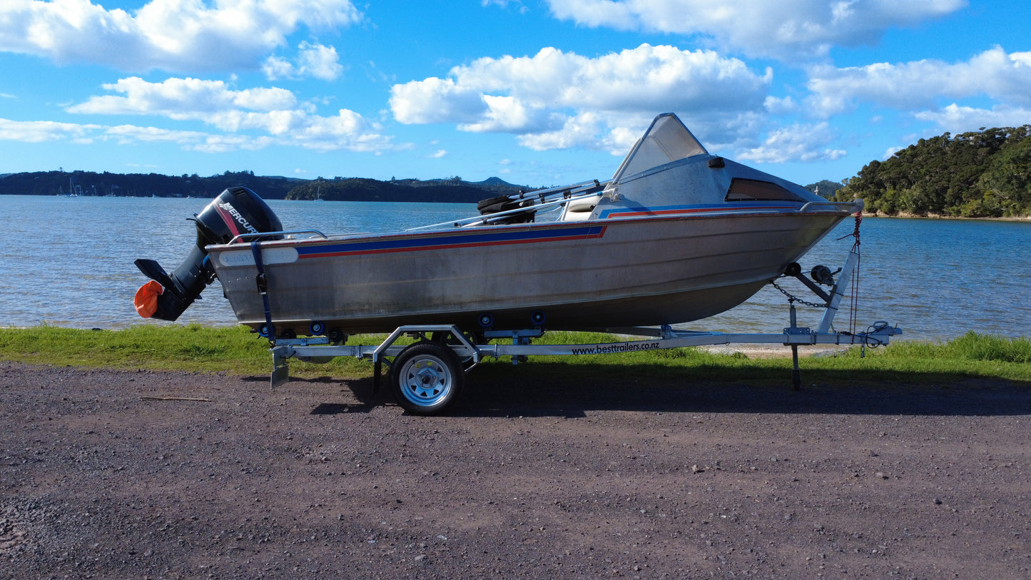 This used Marco is an ideal inshore fishing platform, at Warren Hay Marine, Whangarei