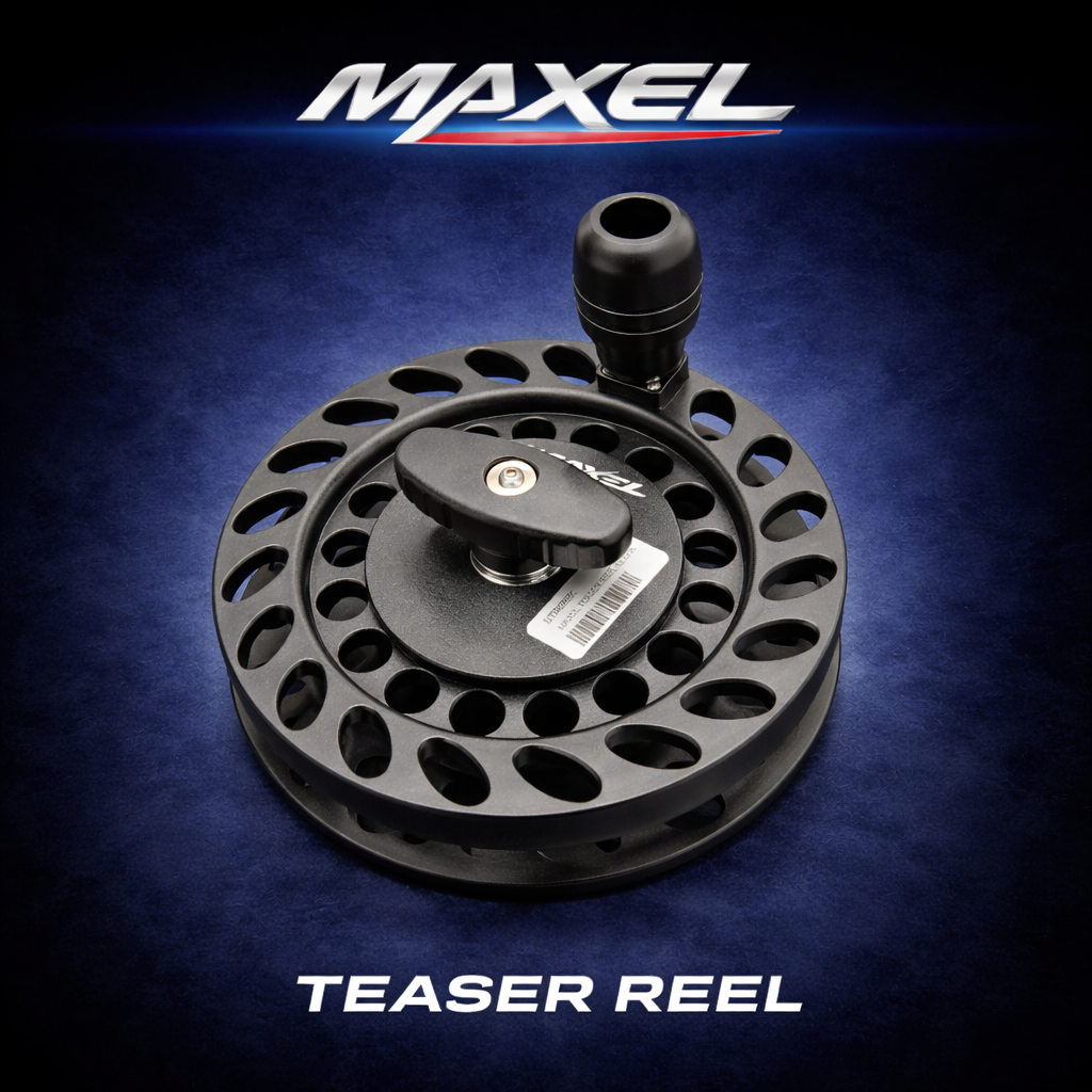 Maxel teaser reel aluminium offshore dredge reel large spool saltwater game fishing reel