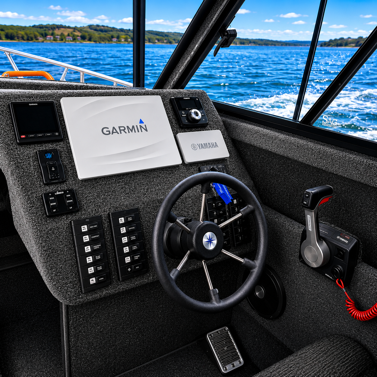 McLay 701 Gen 2 Hardtop featuring large Spaceious helm, Warren Hay Marine, Whangarei 