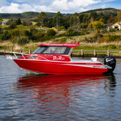 McLay 701 Gen 2 Hardtop cabin cruiser with enclosed wheelhouse. Warren Hay Marine, Whangarei