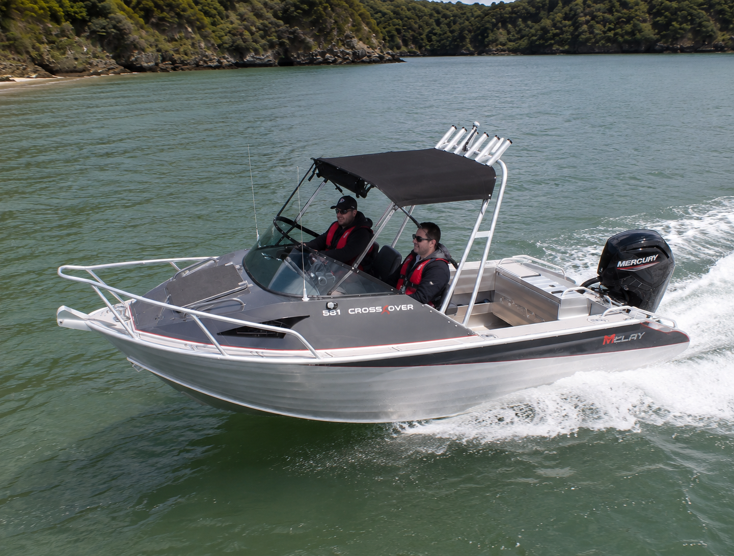 Mclay CrossXover 581 powered by Mercury at warren hay marine, whangarei 