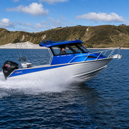 Mclay 661 Cross over, Mercury 150hp ProXs outboard, Warren Hay Marine, Whangarei. your mclay and mercury agent. 