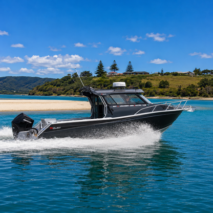McLay 801 Gen2 Hardtop underway on open water, Warren Hay Marine, Whangarei 
