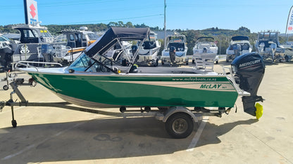 Near new low hour McLay 461, mercury 40hp outboard, toko Trailer ready to go for summer