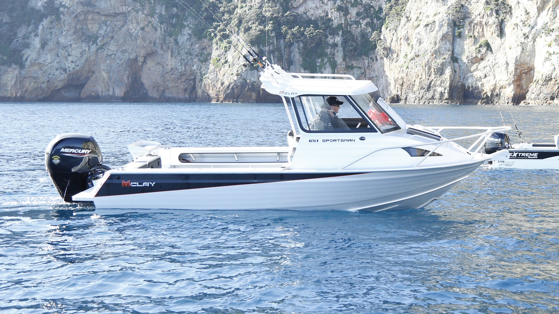 Mclay 651 Sportsman on the water at the poornights islands