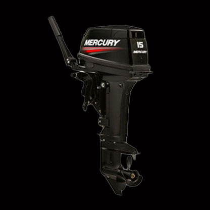 Twin-cylinder Mercury 15HP outboard for sale in Northland NZ