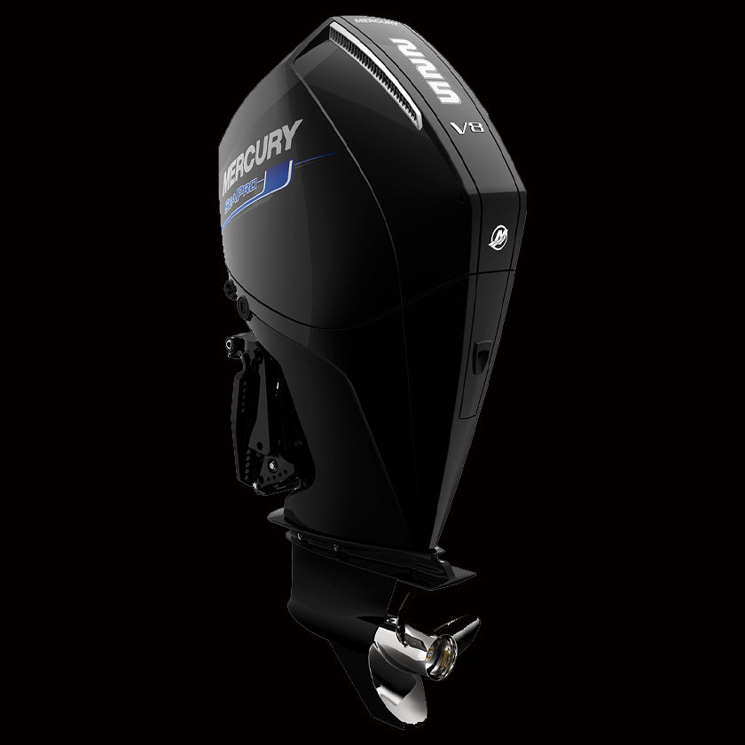 Mercury 225HP XL SeaPro DTS outboard with extra-long shaft, 3.4L V6 engine, and smooth digital throttle – available at Warren Hay Marine in Whangārei.