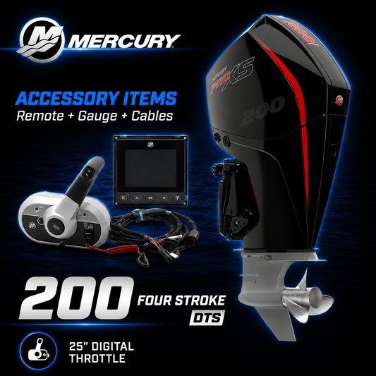 Mercury Pro XS 200hp Mechanical outboard engine, Warren Hay Marine, Whangarei 