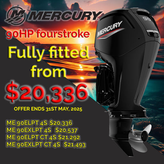 Mercury outboard 90hp fully fitted deal 