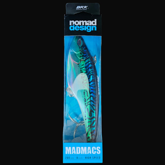 Nomad Design Madmacs 200 High Speed trolling lure – durable, high-speed lure for tuna, wahoo, and marlin.