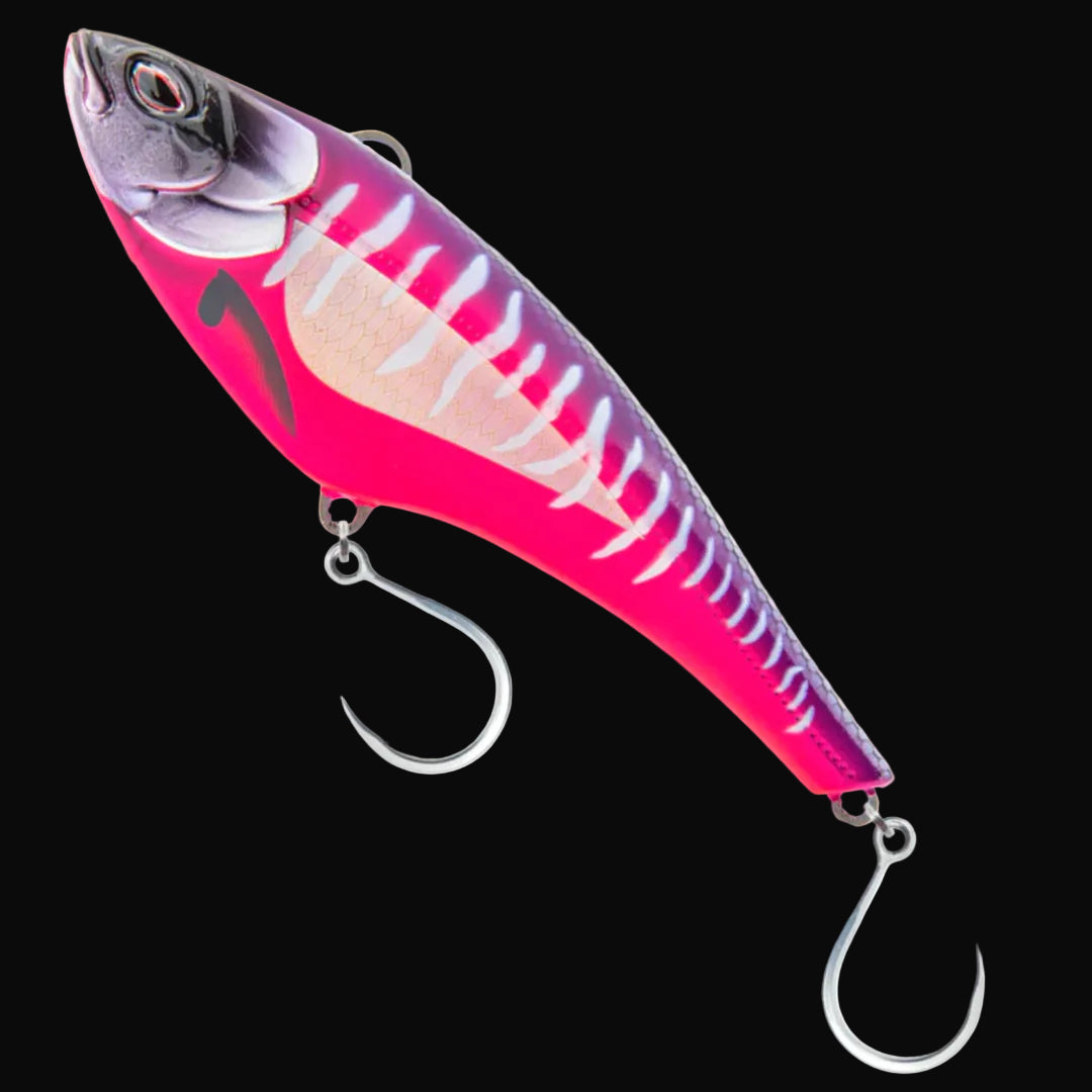 Hot Pink Mackerel Nomad Madmacs 200 offshore lure for wahoo and tuna
