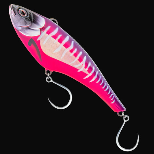 Hot Pink Mackerel Nomad Madmacs 200 offshore lure for wahoo and tuna