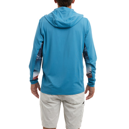 Exo-Tech Gyotaku Fade Hooded Fishing Shirt