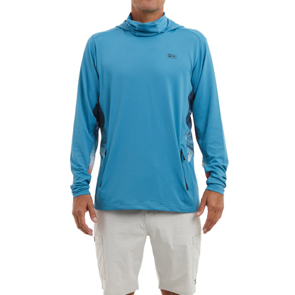 Exo-Tech Gyotaku Fade Hooded Fishing Shirt