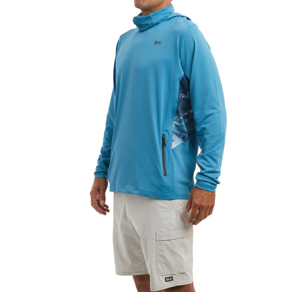 Exo-Tech Gyotaku Fade Hooded Fishing Shirt