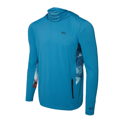 Exo-Tech Gyotaku Fade Hooded Fishing Shirt