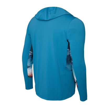 Exo-Tech Gyotaku Fade Hooded Fishing Shirt