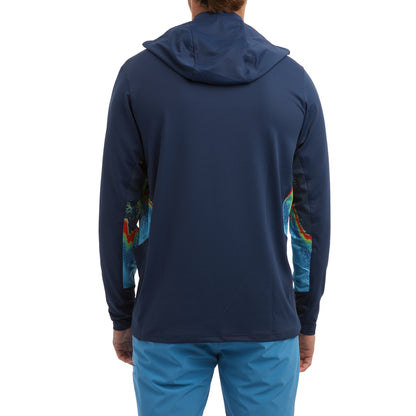 Exo-Tech Sonar Hooded Fishing Shirt - Navy