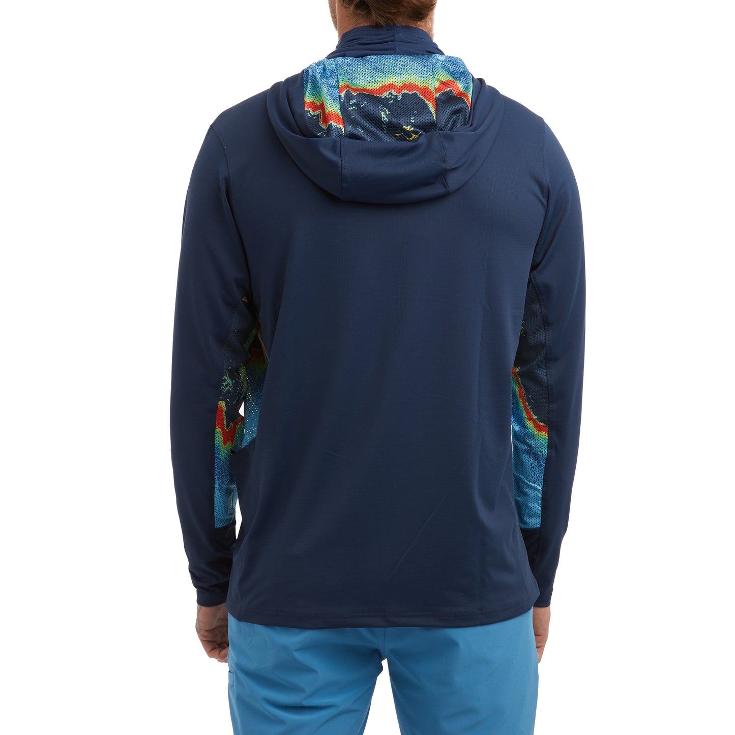 Exo-Tech Sonar Hooded Fishing Shirt - Navy