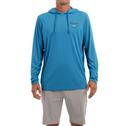 Vaportek Marlin Made Hooded Fishing Shirt - Ocean