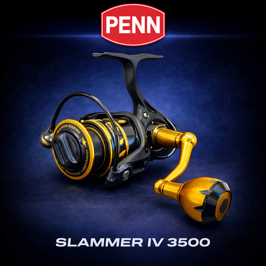 Penn Slammer IV 3500 spinning reel black and gold saltwater fishing reel