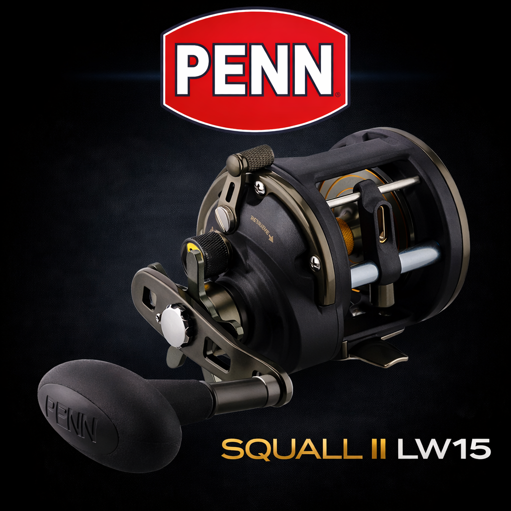 Penn Squall II Level wind 15 reel